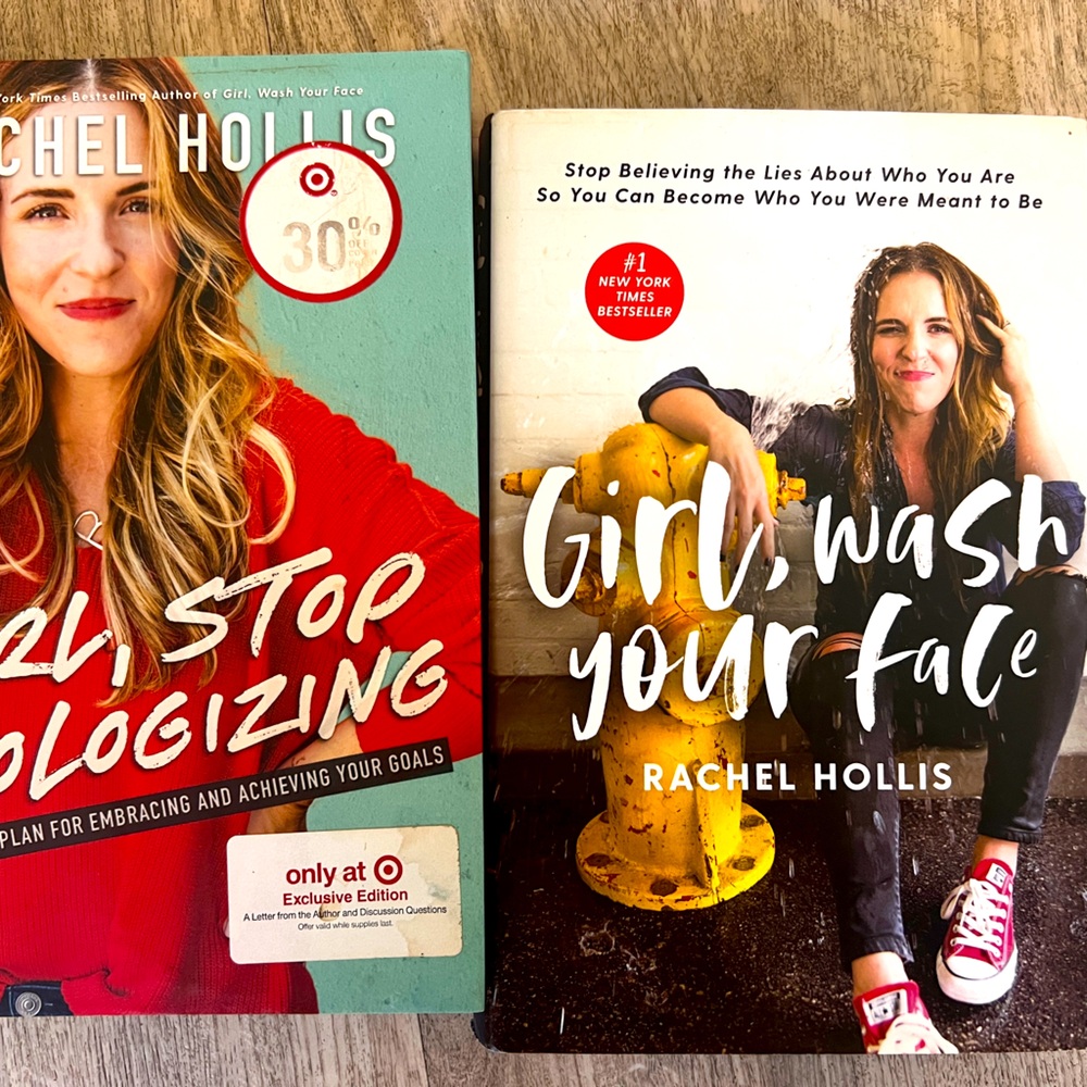 Rachel Hollis bundle: girl wash your face and girl stop apologizing